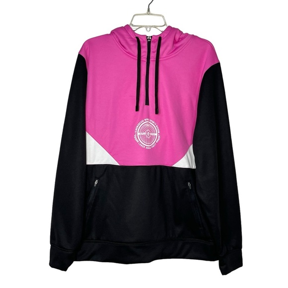 Elbow Grease Athletics Long Sleeve Graphic Hoodie With Zip Pockets Woman's Large - Picture 1 of 6